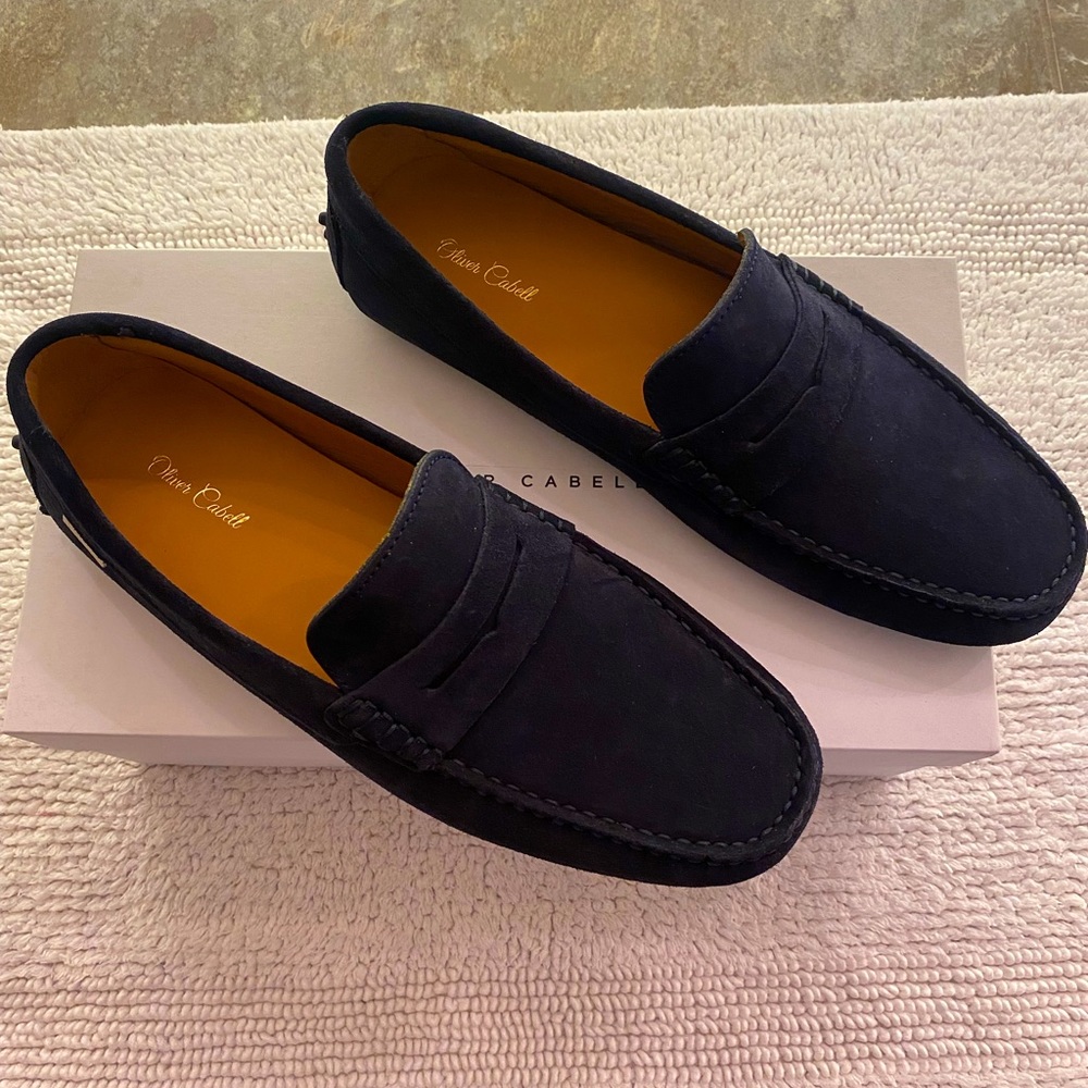 Brand New Navy Loafers (Oliver Cabell designer) size 8.5